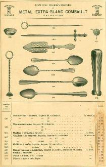 Absinthe Trade Catalogues - Orefverie Alfnide & Gombault Catalogue 1891
