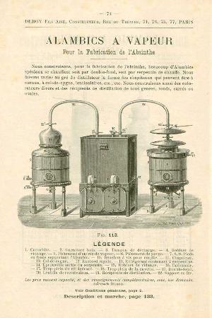 Absinthe Distillation Guides - Deroy Fils - Alambics, Appareils de Distillation Catalogue Gnral 1894